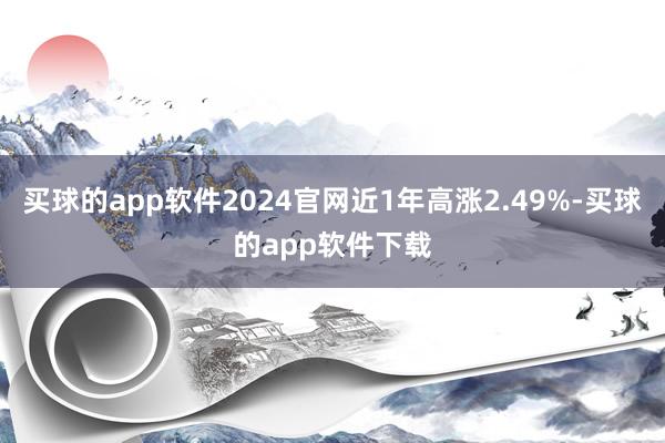 买球的app软件2024官网近1年高涨2.49%-买球的app软件下载