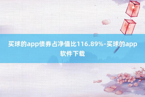 买球的app债券占净值比116.89%-买球的app软件下载