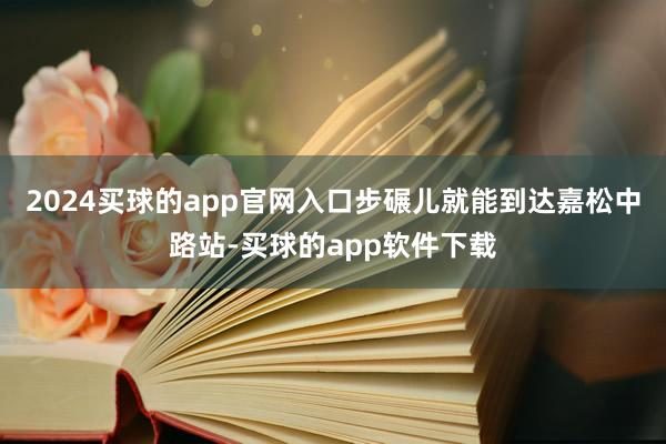 2024买球的app官网入口步碾儿就能到达嘉松中路站-买球的app软件下载