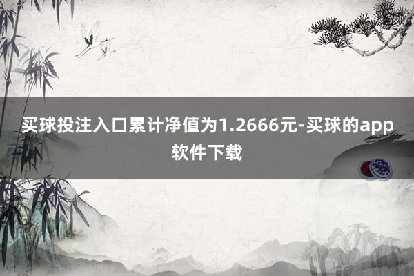 买球投注入口累计净值为1.2666元-买球的app软件下载